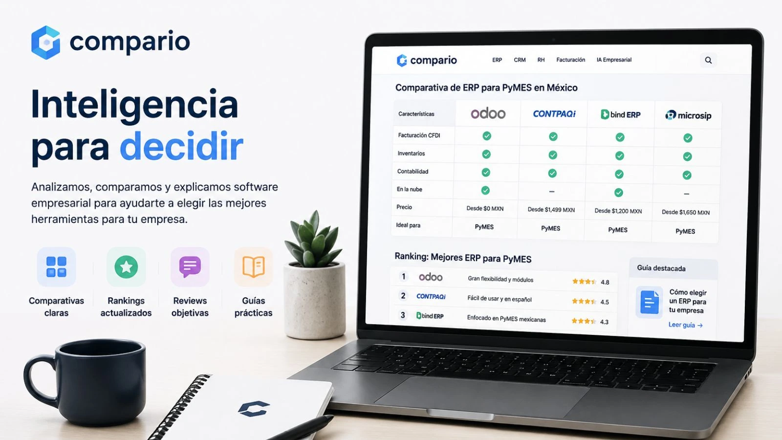 Compario plataforma de comparación de software empresarial